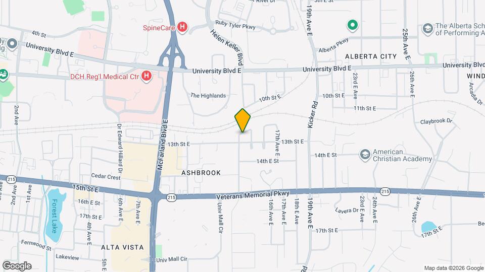 1305 12th E St Map and Location Details