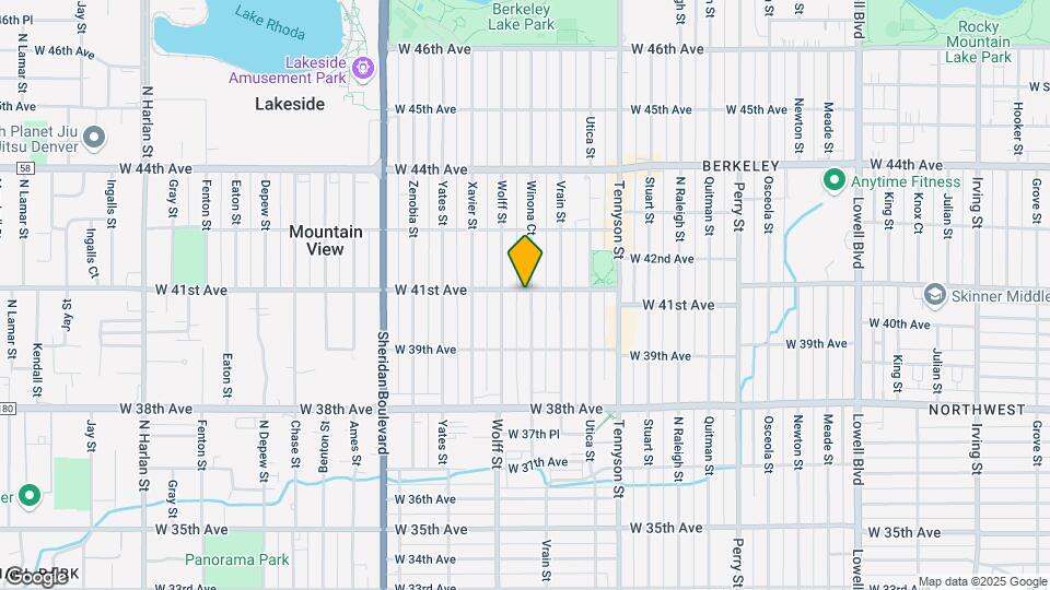 4700 W 41st Ave Map and Location Details