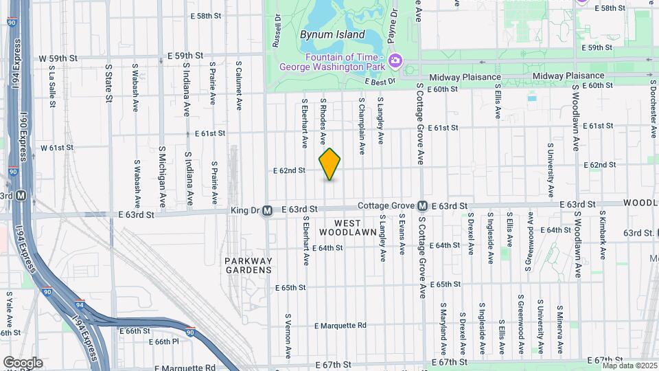 6219 S Rhodes Ave Map and Location Details