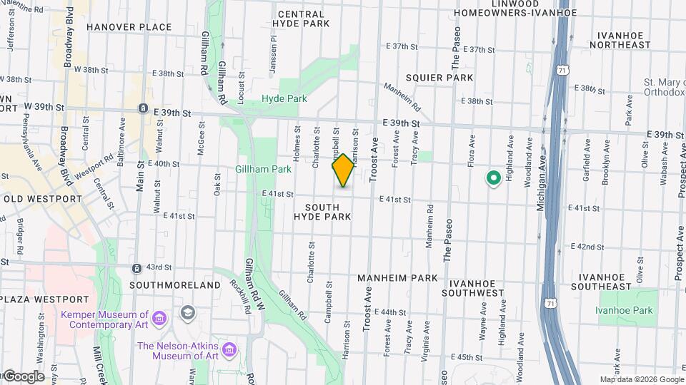 908 E 41st St Map and Location Details