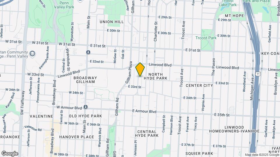 3241 Gillham Rd, Unit 1 Mapa y Detalles de la Ubicación