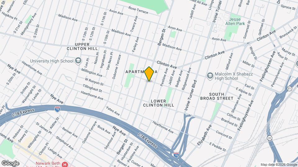 720 Bergen St Mapa y Detalles de la Ubicación