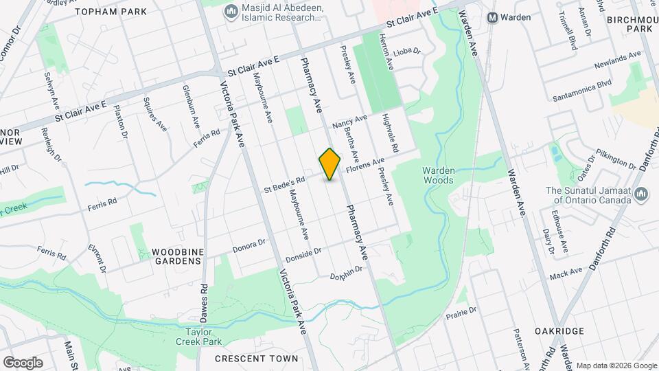 61B Bexhill Ave Map and Location Details