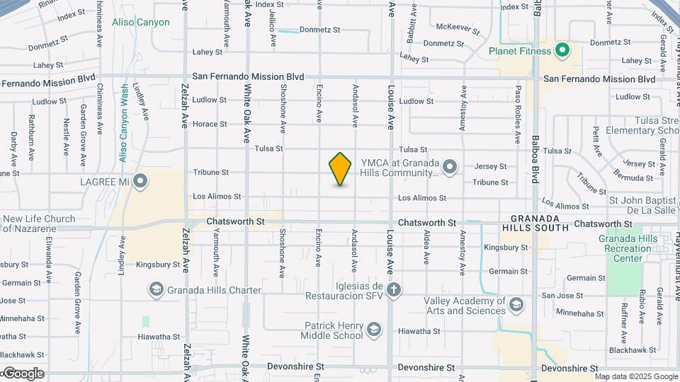 17425 Los Alimos St Map and Location Details