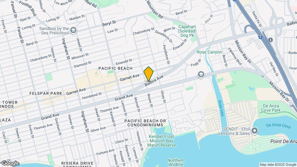 2127 Balboa Ave Map and Location Details