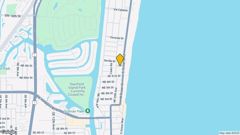 2929 S Ocean Blvd Map and Location Details