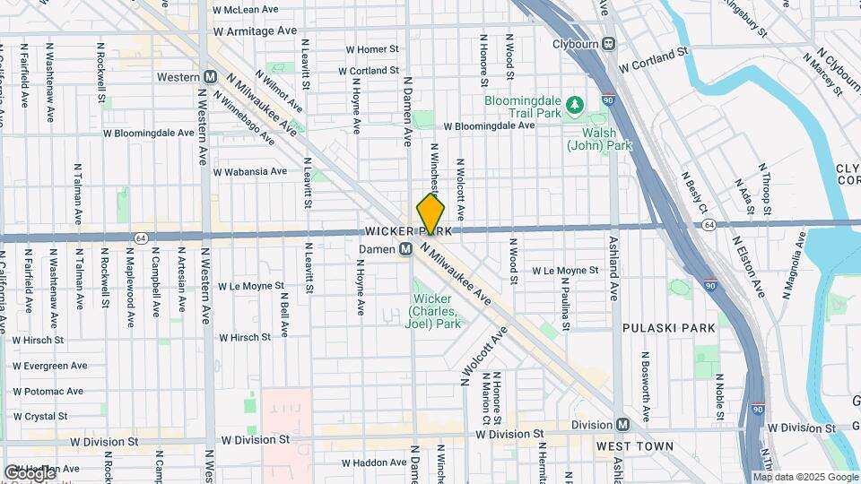 1563 N Milwaukee Ave, Unit 2 Map and Location Details