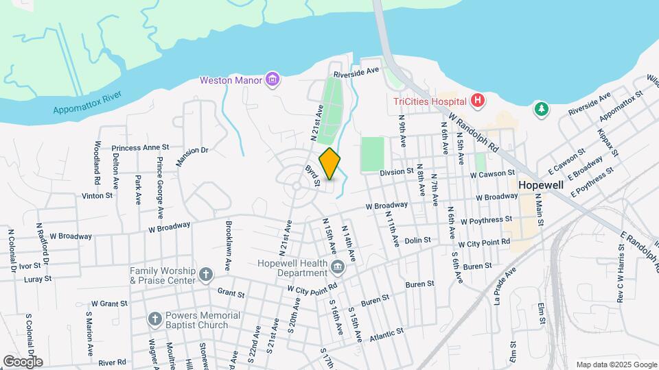 203 Woodbine St Map and Location Details