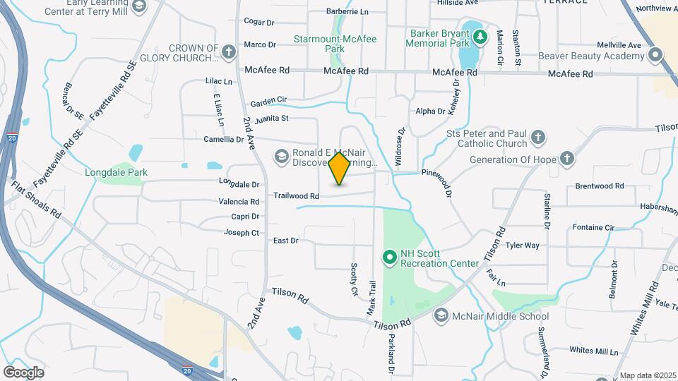 2116 Trailwood Rd Map and Location Details