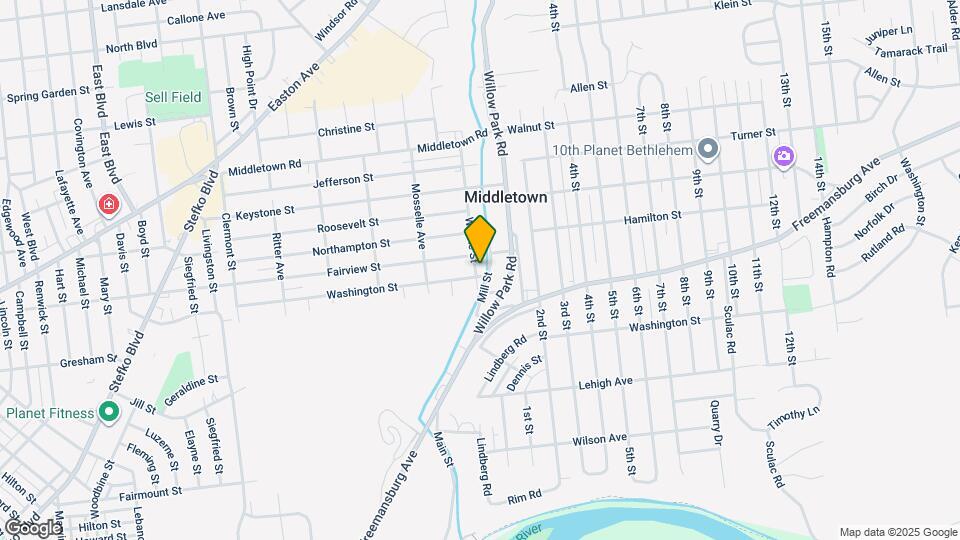3203 Washington St Map and Location Details