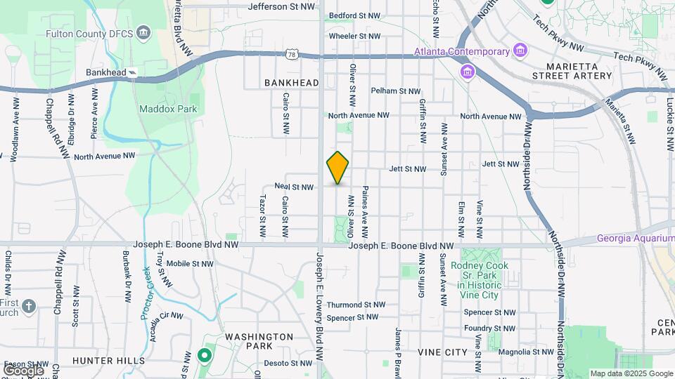 884 Neal St NW-Unit -Unit B Map and Location Details