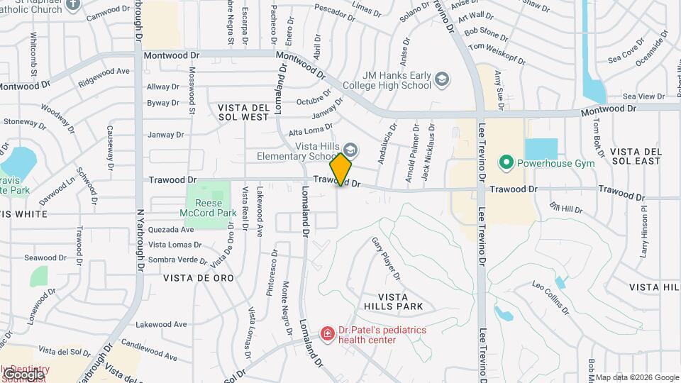 1782 Pico Alto Dr Map and Location Details