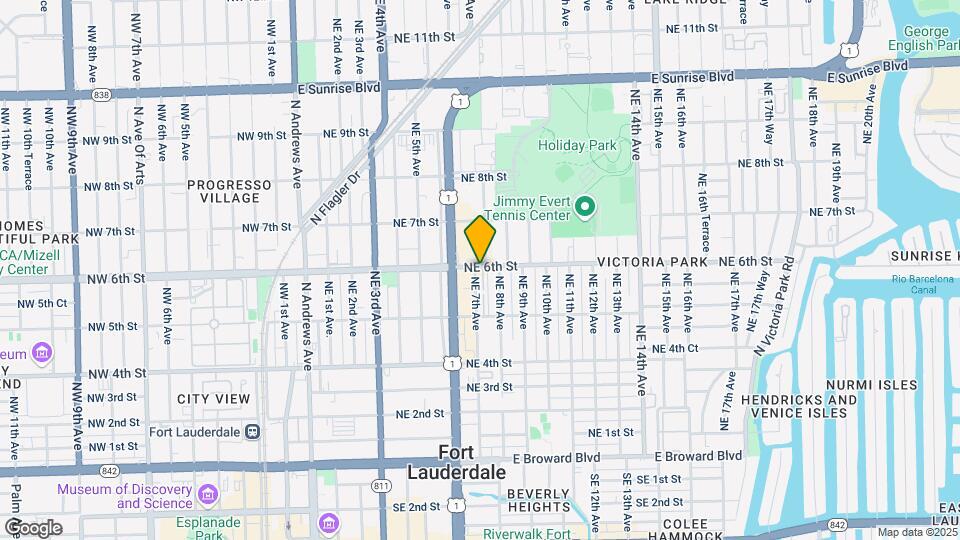 540 NE 7th Ave Map and Location Details