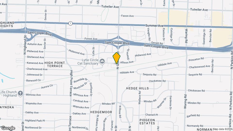 Allison Arms Apartments Map and Location Details