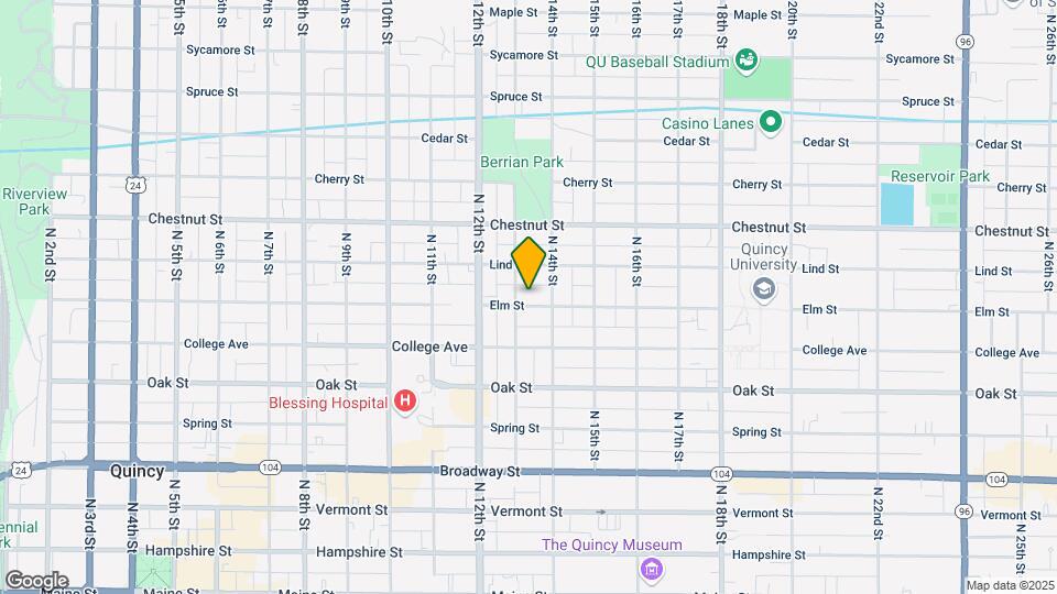 1307 Elm St, Unit 1307 Elm Map and Location Details