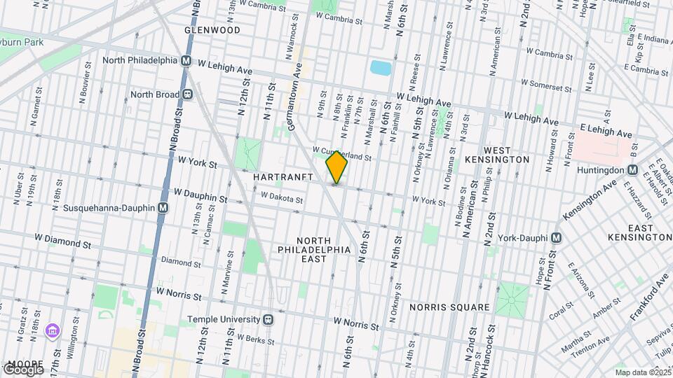 716 W York St Map and Location Details