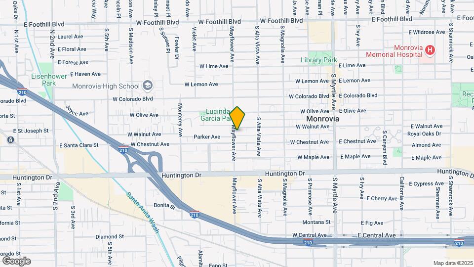 812 S Mayflower Ave Map and Location Details
