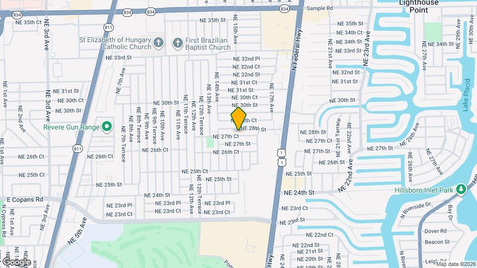 1513 NE 27th Ct Map and Location Details