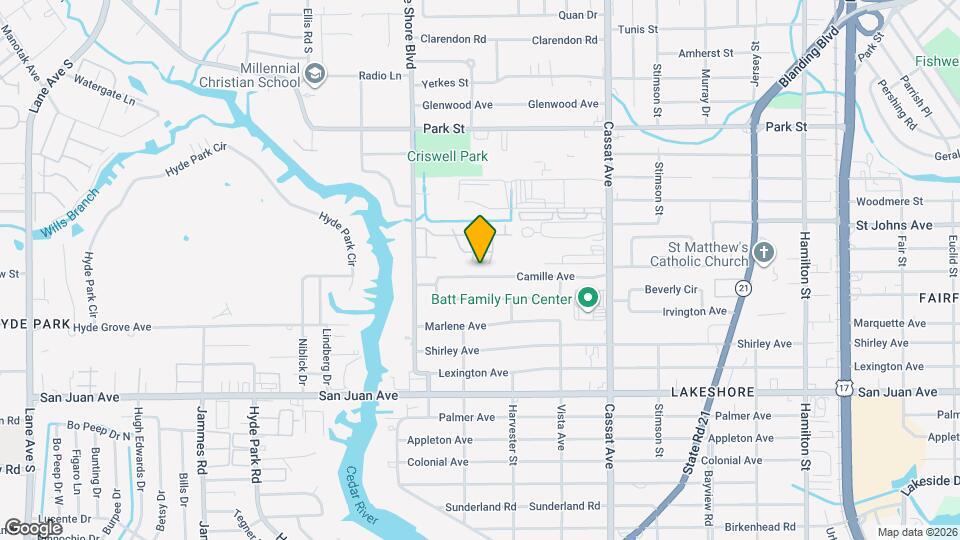 5255 Camille Ave Map and Location Details