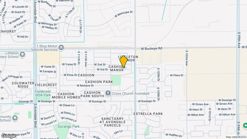 1418 S 107th Ln Map and Location Details