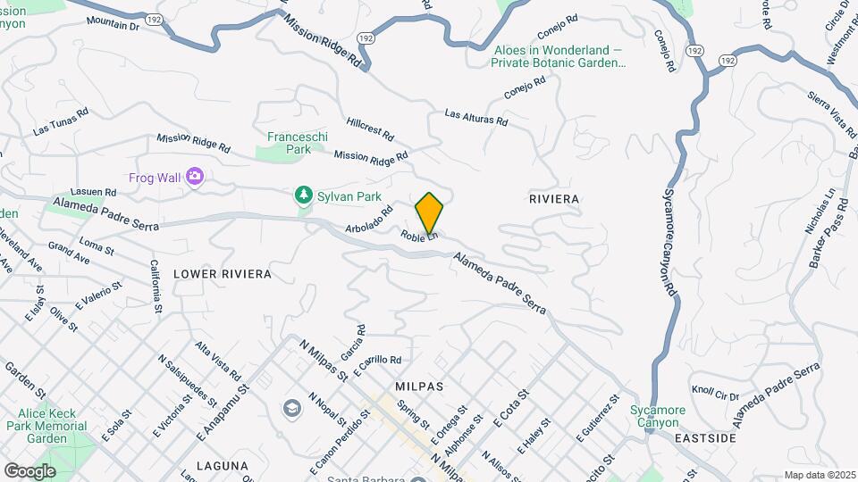 961 Roble Ln Map and Location Details
