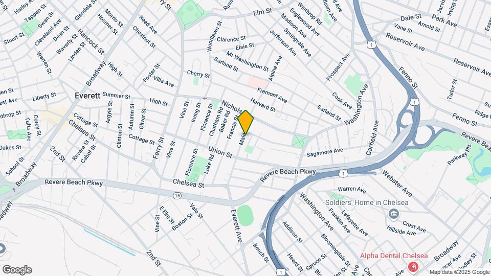 87 Malden St-Unit -202 Map and Location Details