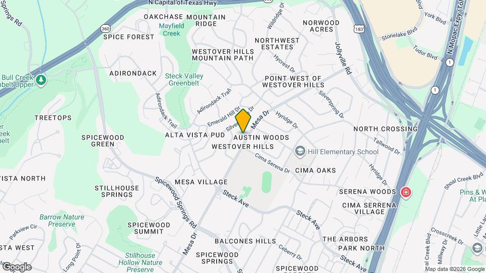 8508 Mesa Dr Map and Location Details