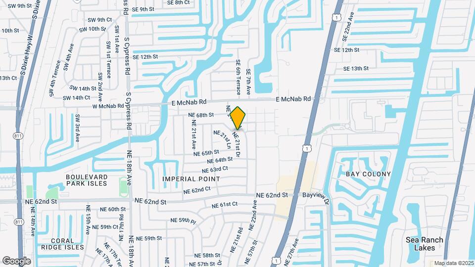 6600 NE 21st Dr Map and Location Details