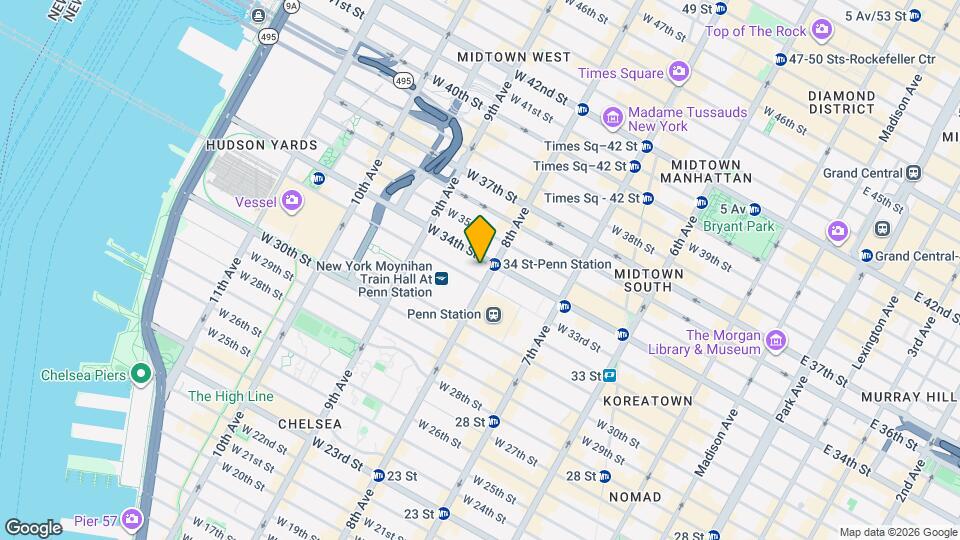 5 Pennsylvania Plaza, Unit SI ID1508166P Map and Location Details