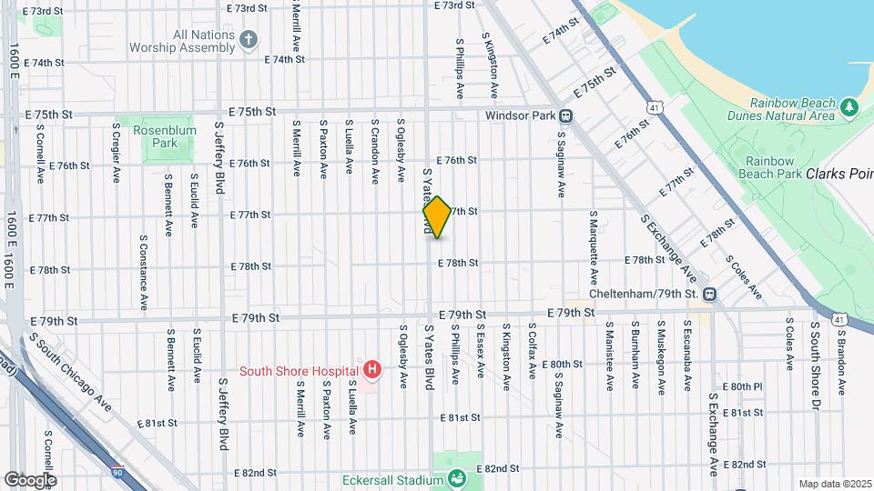 7741 S Yates Blvd Map and Location Details