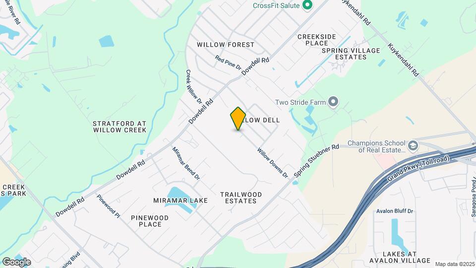 22019 Willow Downs Dr Map and Location Details
