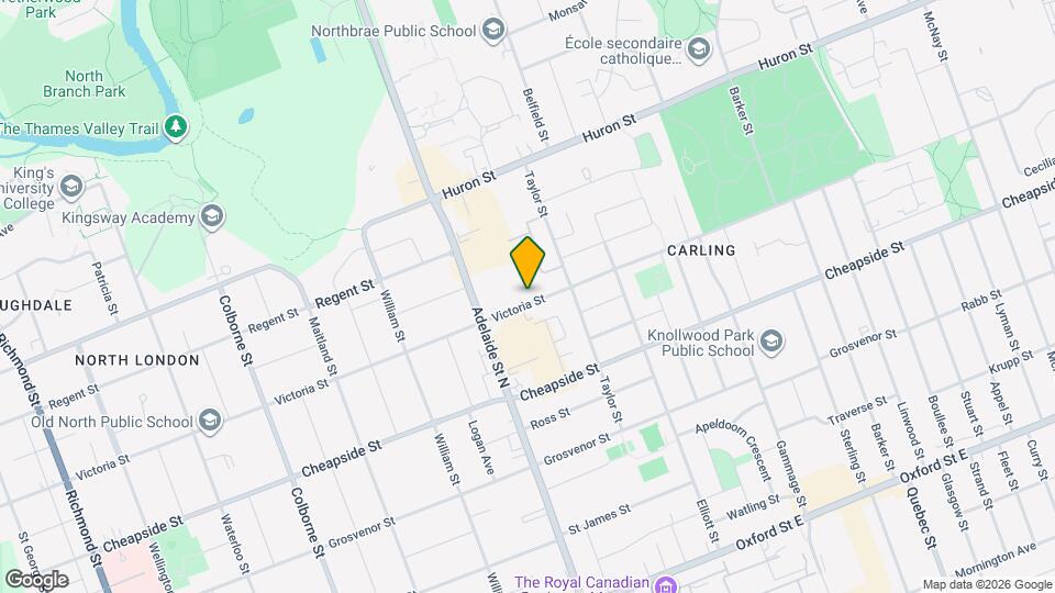 650 Victoria St Map and Location Details