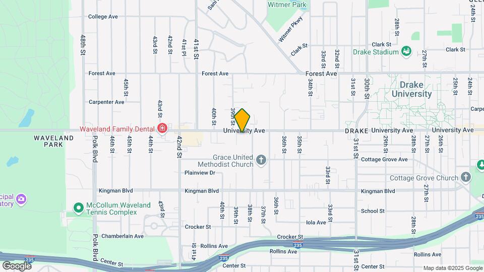 3818 University Ave Map and Location Details