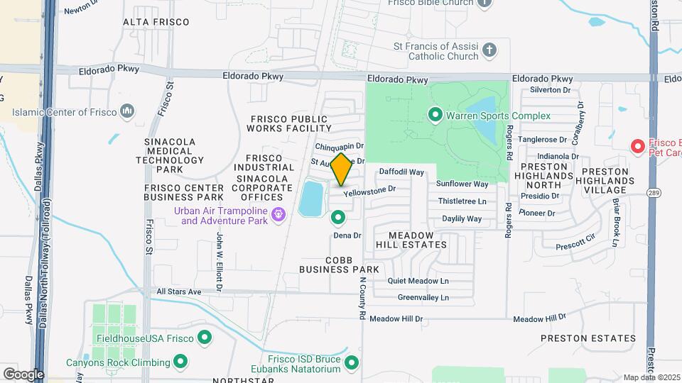7208 Yellowstone Dr Map and Location Details