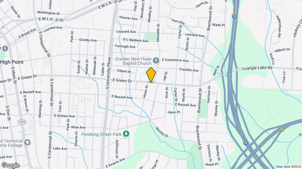1504 E Green Dr Map and Location Details
