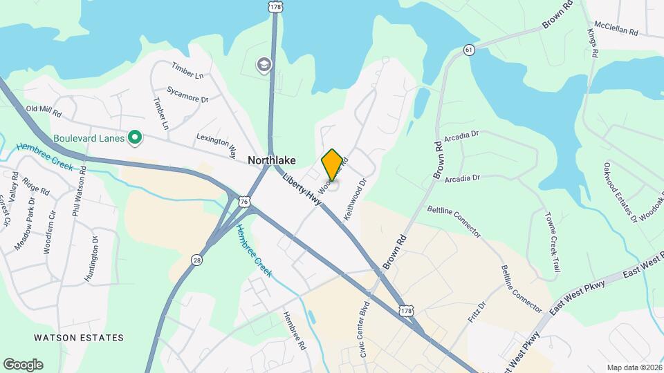 300 Woodlake Rd Map and Location Details