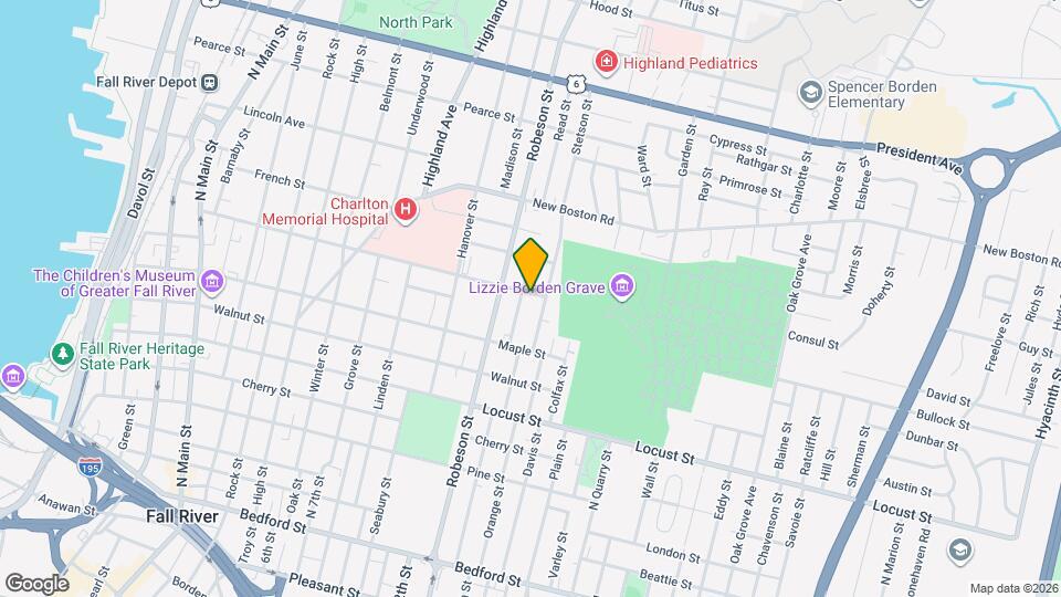 725 Prospect St, Unit 725 Prospect Street 2nd Floor Map and Location Details