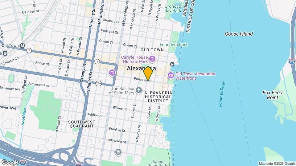 200 S Fairfax St Map and Location Details