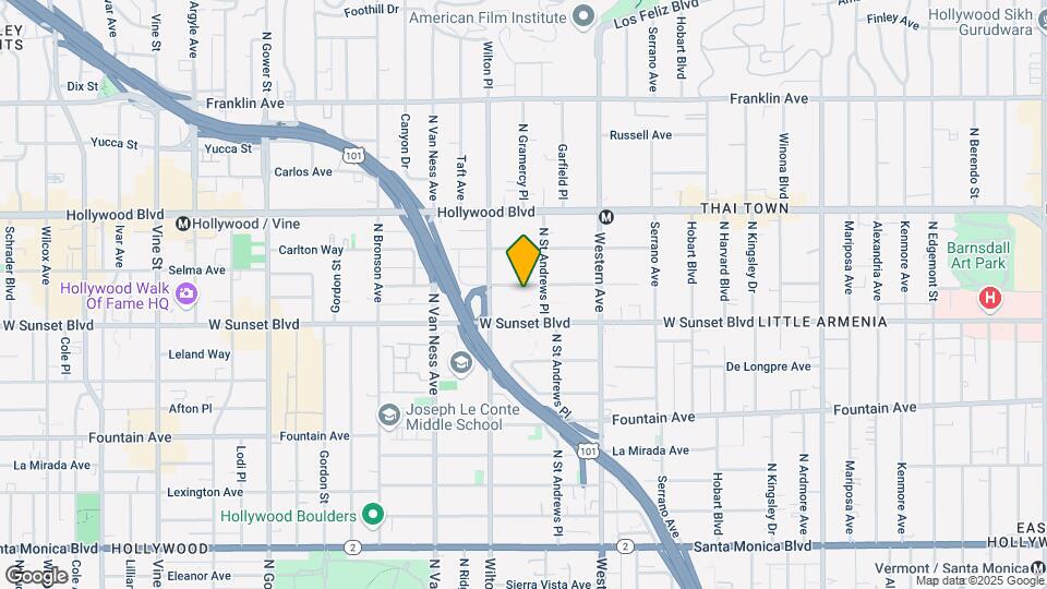 5620 Harold Way Map and Location Details