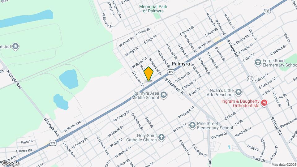 105 W Main St Map and Location Details