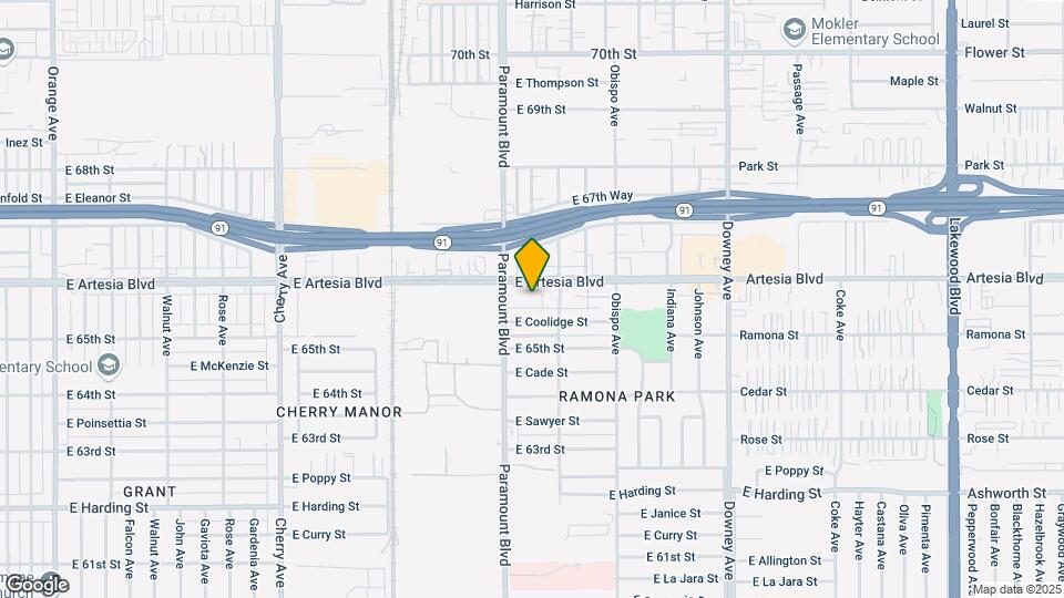 2890 E Artesia Blvd Map and Location Details