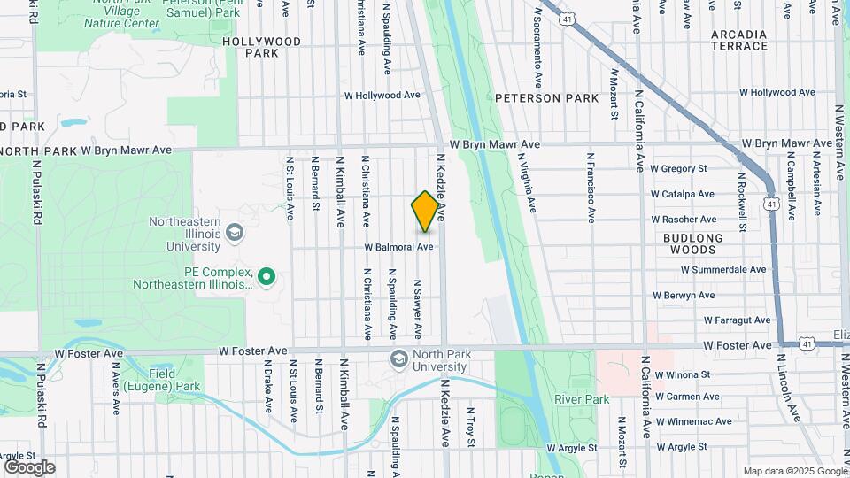 5407 N Sawyer Ave Map and Location Details