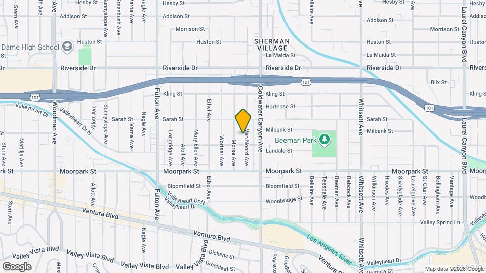 4519 Van Noord Ave Map and Location Details