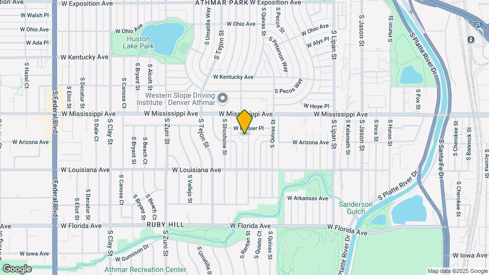 1185 S Raritan St Map and Location Details
