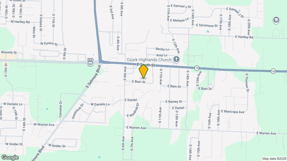 757 E Bain St Map and Location Details