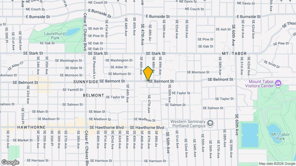 4712 SE Belmont St Map and Location Details
