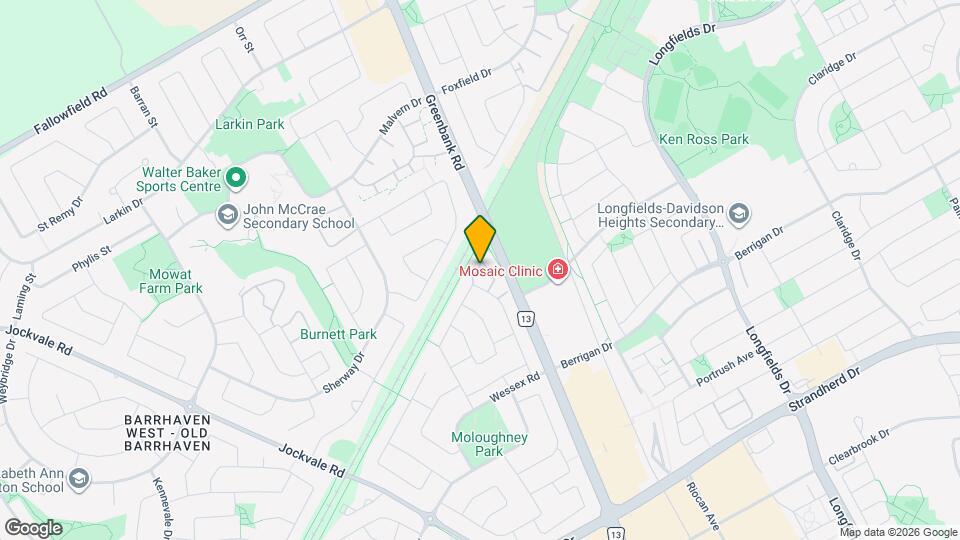 Spacious End-Unit Townhome with Private Backyard in Prime Location Map and Location Details