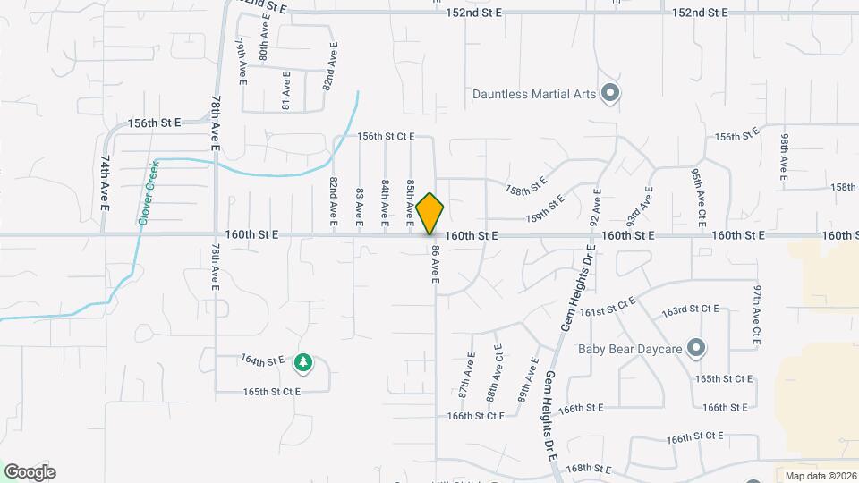 8523 160th St Ct E Mapa y Detalles de la Ubicación