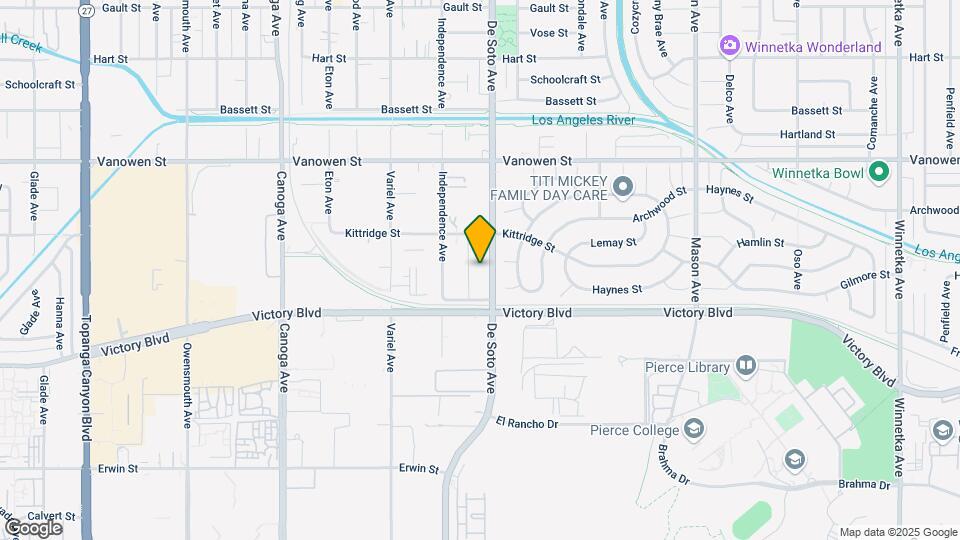 6551 De Soto Ave Map and Location Details