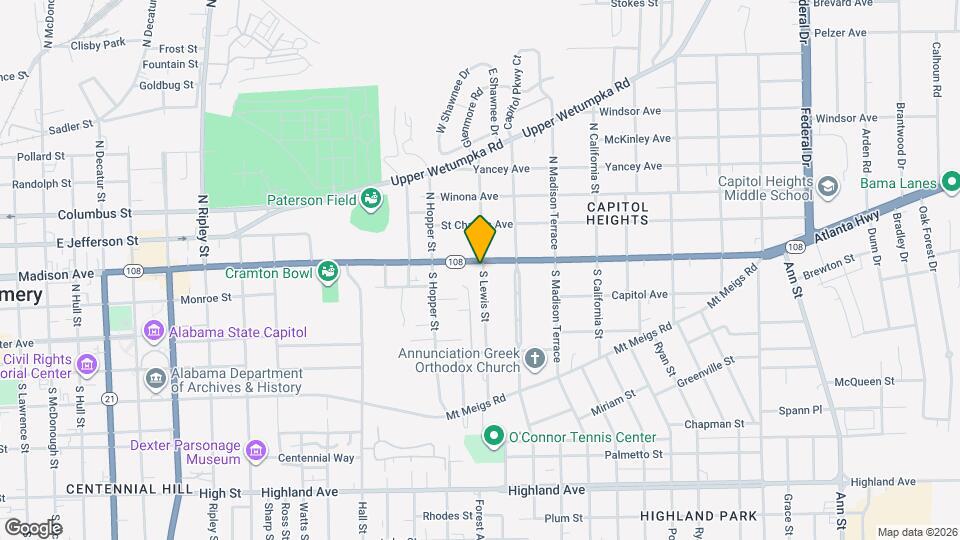 1552 Madison Ave Map and Location Details